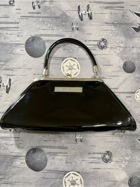 RARE LUX DE VILLE X VIVA LAS VEGAS LIMITED EDITON BLACK PATENT KISSLOCK BAG